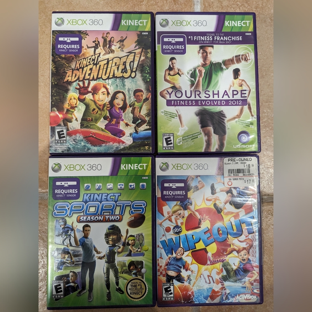 Xbox360 kinect Active game bundle.  Exercise and play for kids and adults